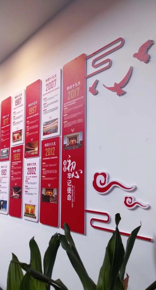 黨建室文化墻 紅色經(jīng)典形象墻 pvc制作
